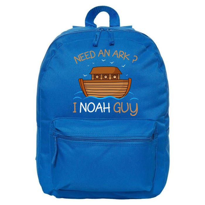 Need An Ark I Noah Guy Funny Biblical Noahs Ark 16 in Basic Backpack
