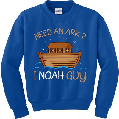 Need An Ark I Noah Guy Funny Biblical Noahs Ark Kids Sweatshirt
