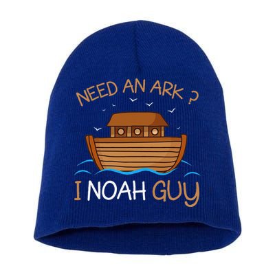 Need An Ark I Noah Guy Funny Biblical Noahs Ark Short Acrylic Beanie