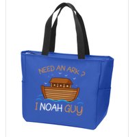 Need An Ark I Noah Guy Funny Biblical Noahs Ark Zip Tote Bag