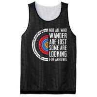 Not All Are Lost Some Looking For Arrows Bow Funny Archery Mesh Reversible Basketball Jersey Tank