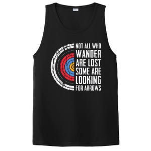 Not All Are Lost Some Looking For Arrows Bow Funny Archery PosiCharge Competitor Tank