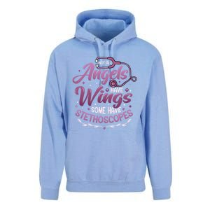 Not All Angels Have Wings Some Have Stethoscopes Nurse Cute Gift Unisex Surf Hoodie