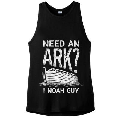 Need an Ark I Noah Guy Funny Christian Ladies PosiCharge Tri-Blend Wicking Tank