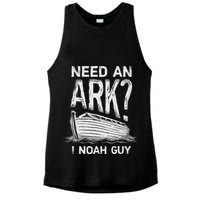 Need an Ark I Noah Guy Funny Christian Ladies PosiCharge Tri-Blend Wicking Tank