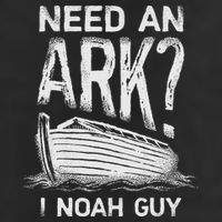 Need an Ark I Noah Guy Funny Christian Garment-Dyed Fleece Hoodie