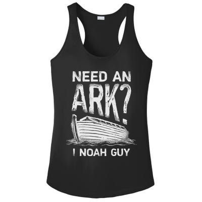 Need an Ark I Noah Guy Funny Christian Ladies PosiCharge Competitor Racerback Tank