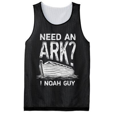 Need an Ark I Noah Guy Funny Christian Mesh Reversible Basketball Jersey Tank