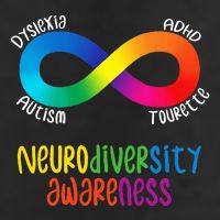 Neurodiversity Awareness Adhd Autism Dyslexia Tourette 7 Panel Mesh Trucker Snapback Hat