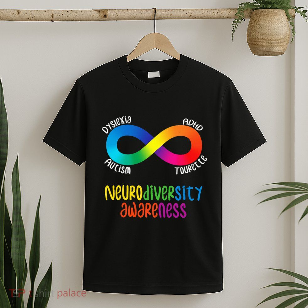 Neurodiversity Awareness Adhd Autism Dyslexia Tourette T-Shirt