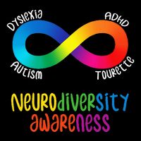 Neurodiversity Awareness Adhd Autism Dyslexia Tourette Impact Tech Backpack