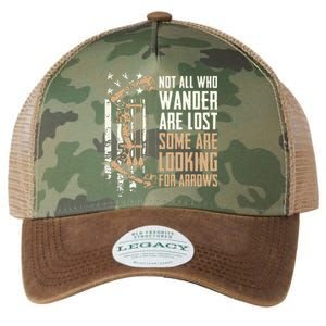 Not All Are Lost Some Looking For Arrows Bow Funny Archery Legacy Tie Dye Trucker Hat