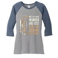 Not All Are Lost Some Looking For Arrows Bow Funny Archery Women's Tri-Blend 3/4-Sleeve Raglan Shirt