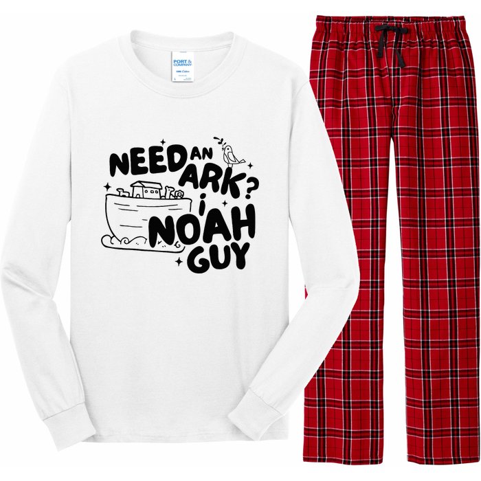 Need An Ark I Noah Guy NoahS Story Pun Humor Fishingman Long Sleeve Pajama Set