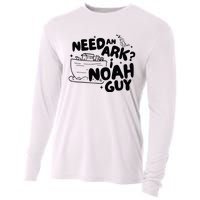 Need An Ark I Noah Guy NoahS Story Pun Humor Fishingman Cooling Performance Long Sleeve Crew