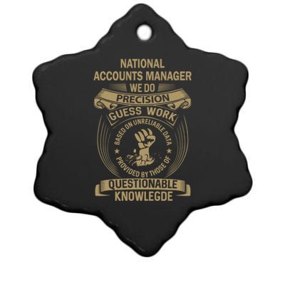 National Accounts Ager We Do Precision Gift Ceramic Star Ornament