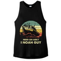Need An Ark I Noah Guy Christian Jesus Retro Funny Ladies PosiCharge Tri-Blend Wicking Tank