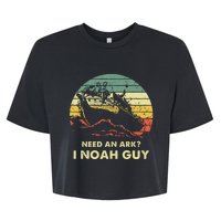 Need An Ark I Noah Guy Christian Jesus Retro Funny Bella+Canvas Jersey Crop Tee