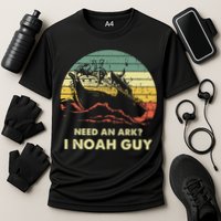 Need An Ark I Noah Guy Christian Jesus Retro Funny Cooling Performance Crew T-Shirt