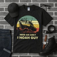 Need An Ark I Noah Guy Christian Jesus Retro Funny Tall T-Shirt