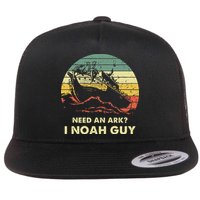 Need An Ark I Noah Guy Christian Jesus Retro Funny Flat Bill Trucker Hat