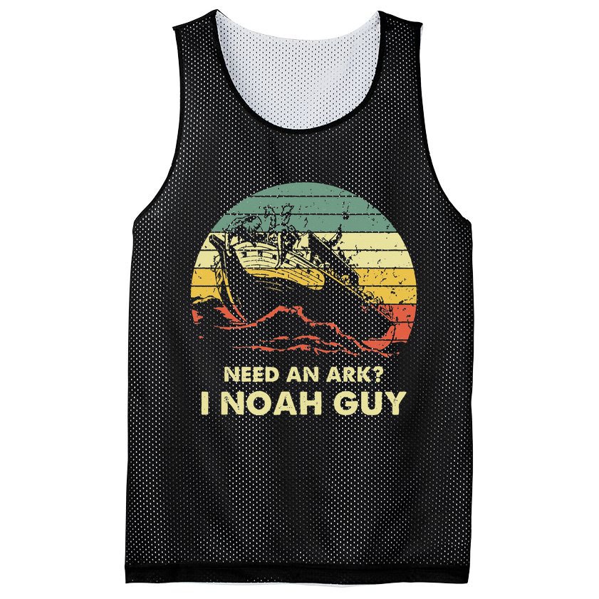 Need An Ark I Noah Guy Christian Jesus Retro Funny Mesh Reversible Basketball Jersey Tank