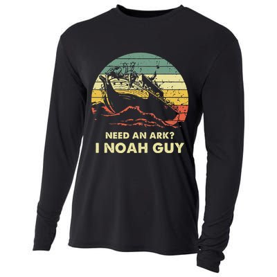 Need An Ark I Noah Guy Christian Jesus Retro Funny Cooling Performance Long Sleeve Crew
