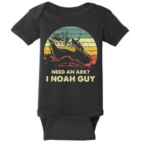 Need An Ark I Noah Guy Christian Jesus Retro Funny Baby Bodysuit