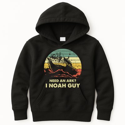 Need An Ark I Noah Guy Christian Jesus Retro Funny Kids Hoodie