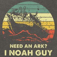 Need An Ark I Noah Guy Christian Jesus Retro Funny Cotton Canvas Backpack