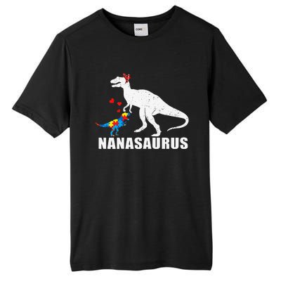 Nanasaurus Autism Awareness Autism Mother's Day Tall Fusion ChromaSoft Performance T-Shirt