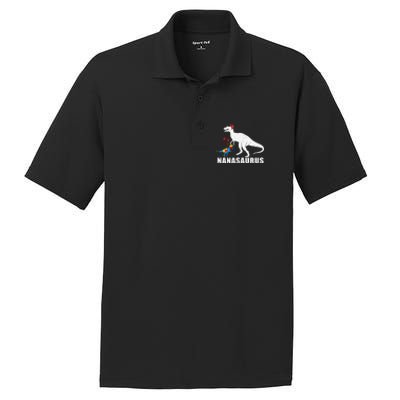 Nanasaurus Autism Awareness Autism Mother's Day PosiCharge RacerMesh Polo