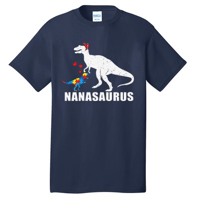 Nanasaurus Autism Awareness Autism Mother's Day Tall T-Shirt