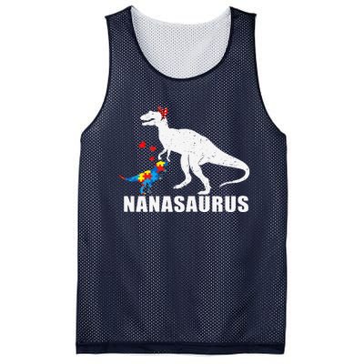 Nanasaurus Autism Awareness Autism Mother's Day Mesh Reversible Basketball Jersey Tank