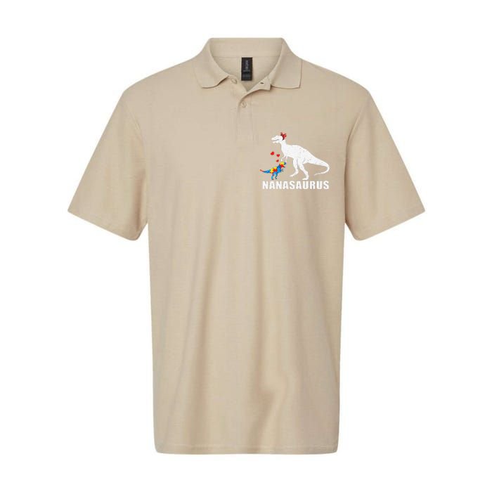 Nanasaurus Autism Awareness Autism Mother's Day Softstyle Adult Sport Polo