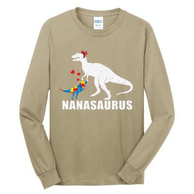 Nanasaurus Autism Awareness Autism Mother's Day Tall Long Sleeve T-Shirt