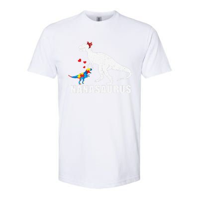 Nanasaurus Autism Awareness Autism Mother's Day Softstyle CVC T-Shirt