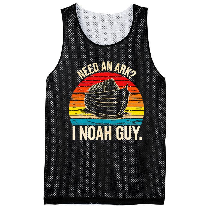 Need An Ark I Noah Guy Christian Ark Noah Pun Vintage Mesh Reversible Basketball Jersey Tank