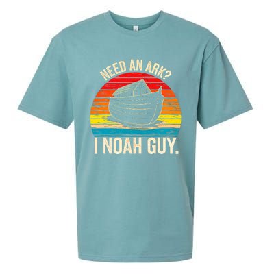 Need An Ark I Noah Guy Christian Ark Noah Pun Vintage Sueded Cloud Jersey T-Shirt