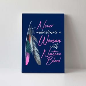 Native American A Woman With Native Blood American Canvas