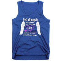 Not All Angels Wear Wings Some Wear Stethoscopes Lpn Nurse Funny Gift Tank Top