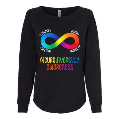 Neurodiversity Awareness ADHD Autism Dyslexia Tourette Womens California Wash Sweatshirt