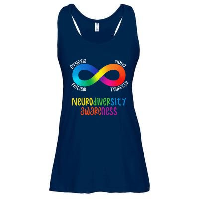 Neurodiversity Awareness ADHD Autism Dyslexia Tourette Ladies Essential Flowy Tank