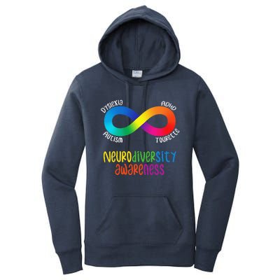 Neurodiversity Awareness ADHD Autism Dyslexia Tourette Women's Pullover Hoodie