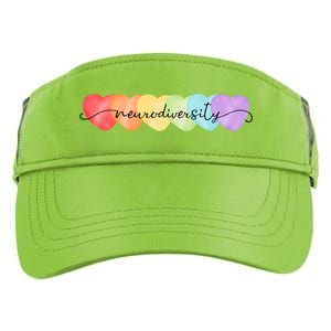 Neurodiversity Autism Awareness Hearts Adult Drive Performance Visor