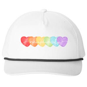 Neurodiversity Autism Awareness Hearts Snapback Five-Panel Rope Hat