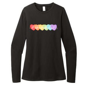 Neurodiversity Autism Awareness Hearts Womens CVC Long Sleeve Shirt