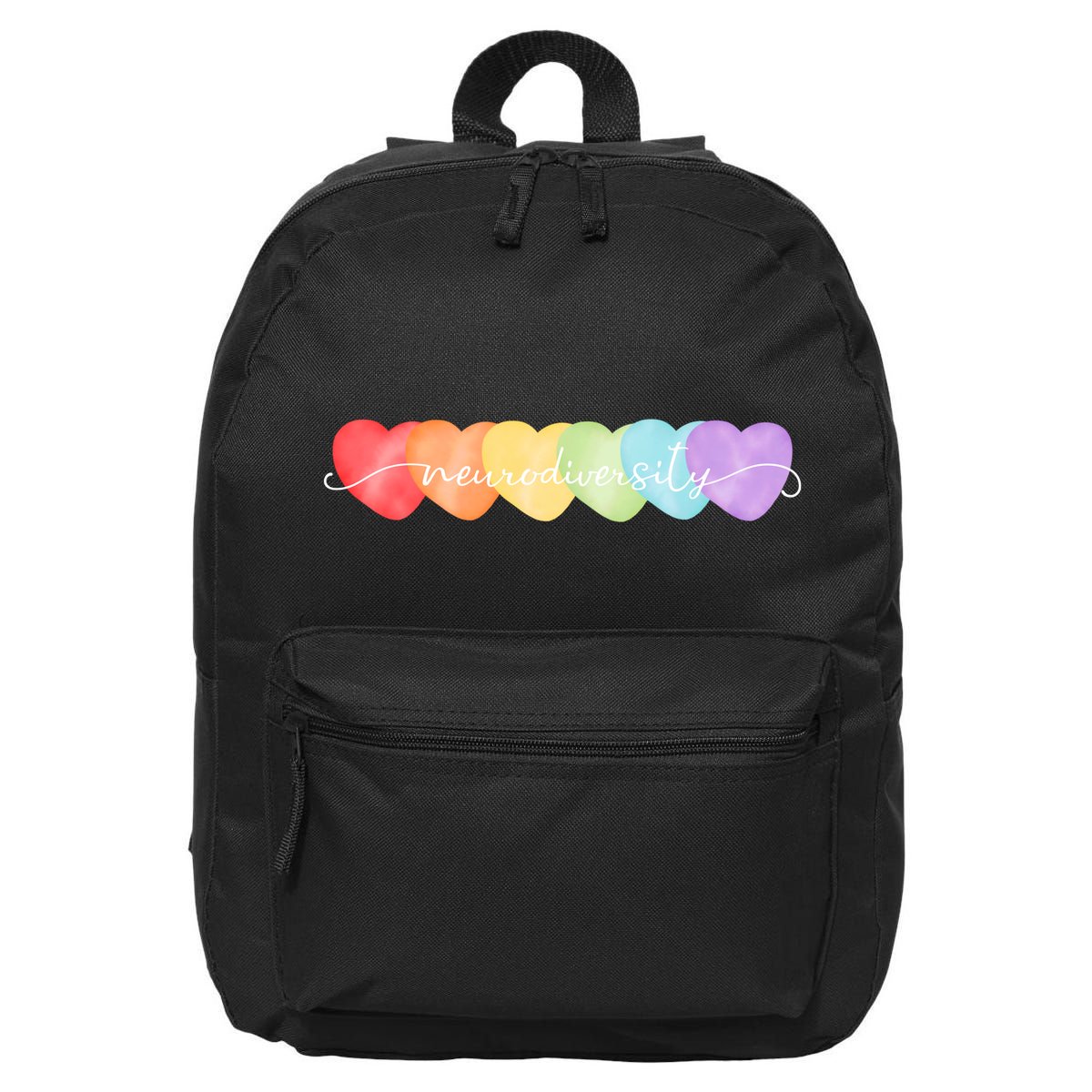 Neurodiversity Autism Awareness Hearts 16 in Basic Backpack