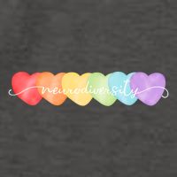 Neurodiversity Autism Awareness Hearts Vector Backpack