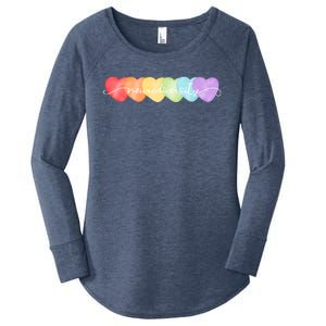 Neurodiversity Autism Awareness Hearts Women's Perfect Tri Tunic Long Sleeve Shirt